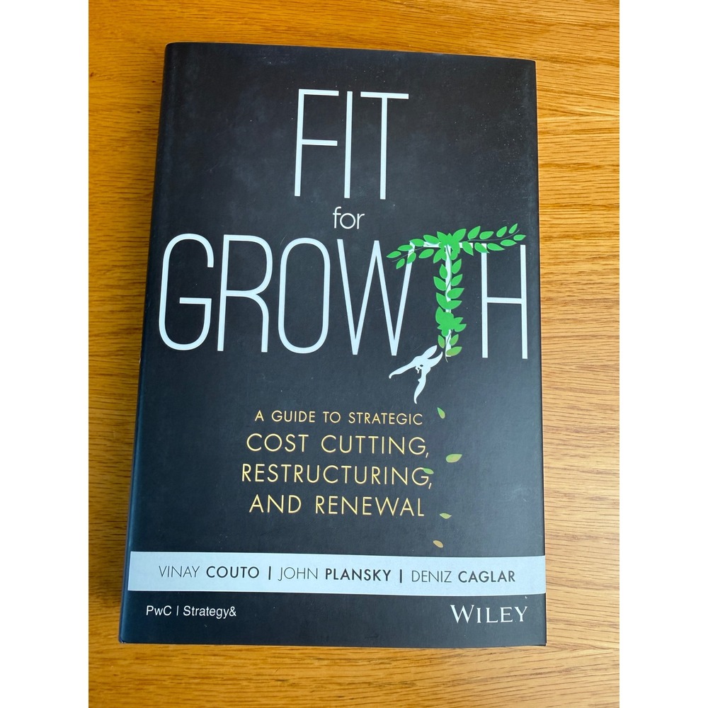 WILEY Fit for Growth Hardcover Book Business Strategy Cost Cutting Restructuring